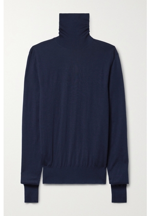 The Row - Eva Cashmere Turtleneck Sweater - Blue - x small,small,medium,large,x large
