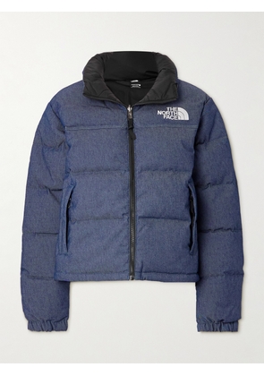 The North Face - Nuptse Reversible Quilted Denim And Recycled-ripstop Down Jacket - Blue - x small,small,medium,large,x large
