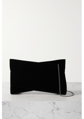 Christian Louboutin - Loubitwist Velvet Shoulder Bag - Black - One size