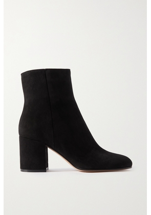 Gianvito Rossi - Joelle 70 Suede Ankle Boots - Black - IT35,IT35.5,IT36,IT36.5,IT37,IT37.5,IT38,IT38.5,IT39,IT39.5,IT40,IT40.5,IT41,IT41.5,IT42