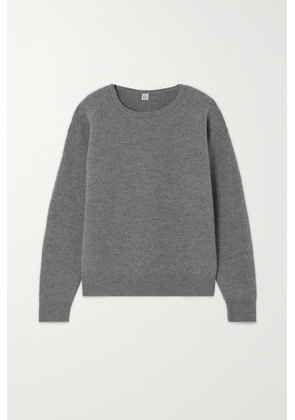 TOTEME - Selene Brushed-wool Sweater - Gray - xx small,x small,small,medium,large
