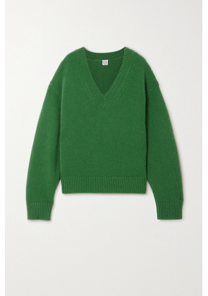 TOTEME - Wool And Cashmere-blend Sweater - Green - xx small,x small,small,medium,large,x large