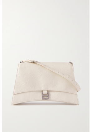 Balenciaga - Crush Medium Crinkled-leather Shoulder Bag - Ivory - One size