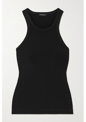 GOLDSIGN - The Laurel Ribbed Stretch-jersey Tank - Black - x small,small,medium,large,x large