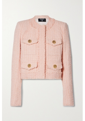 Balmain - Cropped Tweed Jacket - Pink - FR34,FR36,FR38,FR40,FR42,FR44,FR46