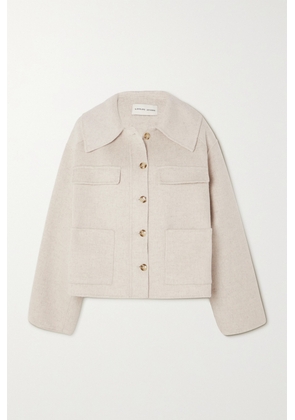 LOULOU STUDIO - Cilla Wool And Cashmere-blend Felt Jacket - Neutrals - x small,small,medium,large