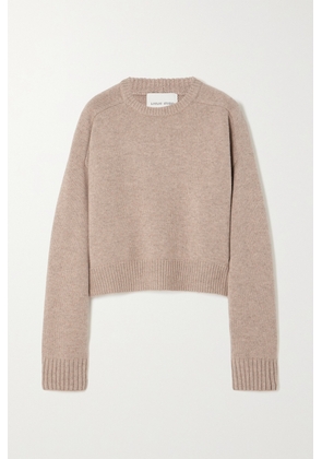 LOULOU STUDIO - Bruzzi Oversized Cropped Merino Wool And Cashmere-blend Sweater - Neutrals - x small,small,medium,large