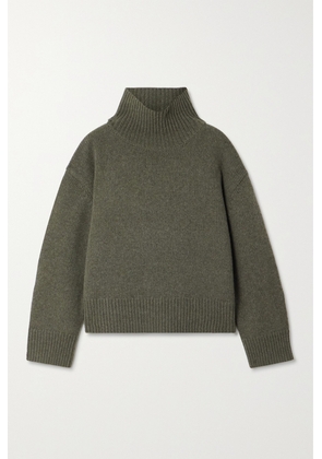 Nili Lotan - Omaira Wool Turtleneck Sweater - Green - x small,small,medium,large