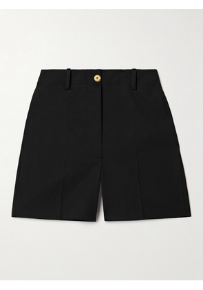 Patou - Wool-blend Twill Shorts - Black - FR34,FR36,FR38,FR40,FR42,FR44