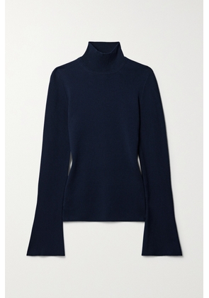 Gabriela Hearst - Straun Wool And Cashmere-blend Turtleneck Top - Blue - x small,small,medium,large,x large