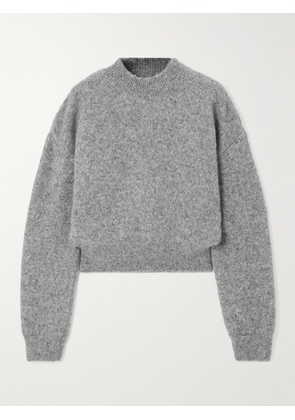 Jacquemus - Intarsia-knit Alpaca-blend Sweater - Gray - x small,small,medium,large,x large,xx large