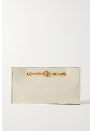 Métier - + Fernando Jorge Ease Embellished Glossed-leather Clutch - White - One size
