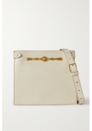 Métier - + Fernando Jorge Stowaway Embellished Glossed-leather Shoulder Bag - White - One size