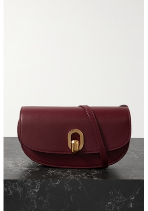 Savette - The Tondo Crescent Leather Shoulder Bag - Burgundy - One size