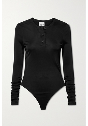 KHAITE - Janelle Stretch-jersey Bodysuit - Black - x small,small,medium,large,x large