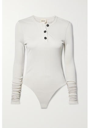 KHAITE - Janelle Stretch-jersey Bodysuit - Off-white - x small,small,medium,large