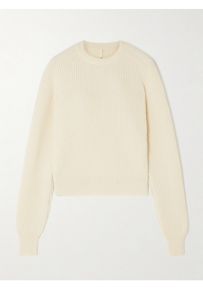 Petar Petrov - Crossover Cropped Ribbed Wool And Cashmere-blend Sweater - Cream - x small,small,medium,large,x large