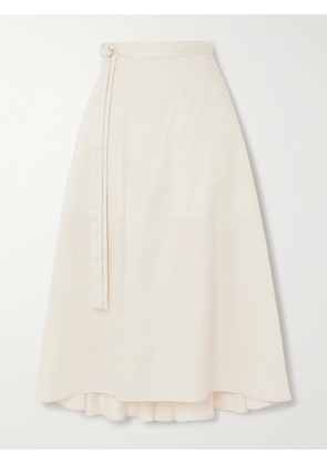 Joseph - Alix Cotton Midi Wrap Skirt - Ecru - FR34,FR36,FR38,FR40,FR42,FR44