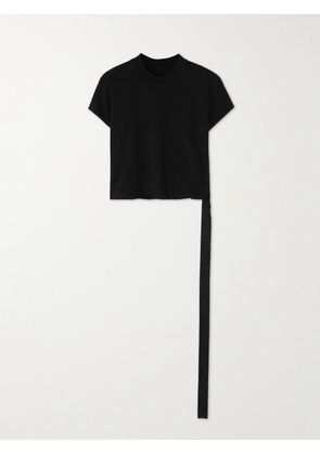 Rick Owens - Cropped Organic Cotton-jersey T-shirt - Black - x small,small,medium,large,x large,xx large