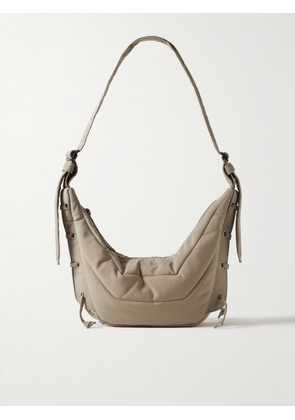 LEMAIRE - Soft Game Small Lace-up Padded Quilted Canvas Shoulder Bag - Neutrals - One size