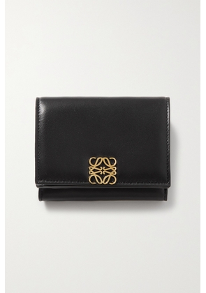 Loewe - Embellished Glossed-leather Wallet - Black - One size