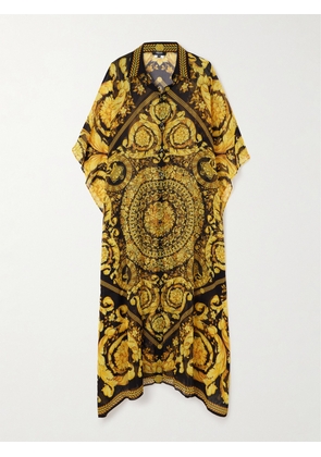 Versace - Printed Chiffon Kaftan - Gold - One size