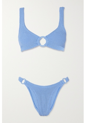 Hunza G - Hallie Seersucker Bikini - Blue - One size