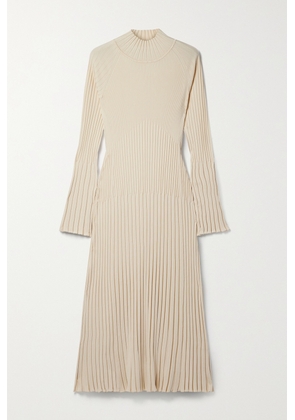 Proenza Schouler - Ribbed-knit Midi Dress - Ecru - x small,small,medium,large