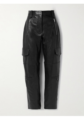 Proenza Schouler - Leather Tapered Cargo Pants - Black - US0,US2,US4,US6,US8
