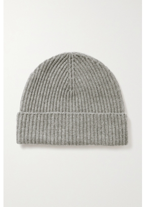 Johnstons of Elgin - Ribbed Cashmere Beanie - Gray - One size
