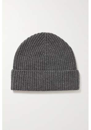Johnstons of Elgin - Ribbed Cashmere Beanie - Gray - One size
