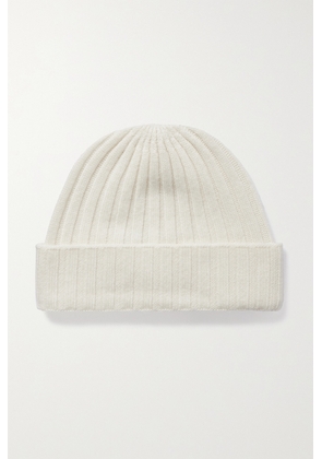 TOTEME - Ribbed Cashmere Beanie - Off-white - One size