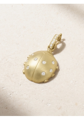 Jenna Blake - Lady Bug 18-karat Diamond Pendant - Gold - One size