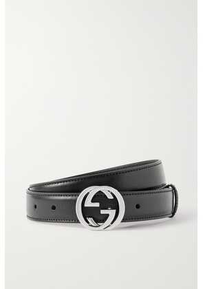 Gucci - Interlocking G Leather Belt - Black - 70,75,80,85,90,95