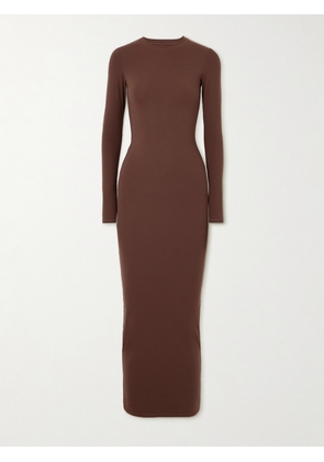 SKIMS: Brown Fits Everybody Tube Maxi Dress