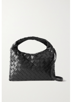Bottega Veneta - Mini Hop Intrecciato Leather Shoulder Bag - Black - One size
