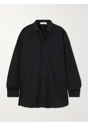 Marie Adam-Leenaerdt - Oversized Cotton-poplin Shirt - Black - FR34,FR36,FR38,FR40,FR42