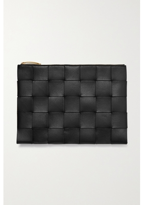 Bottega Veneta - Intrecciato Leather Pouch - Black - One size