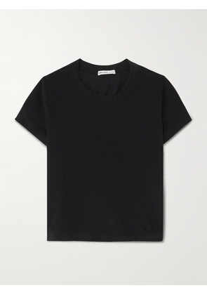 James Perse - Cropped Stretch Supima Cotton-jersey T-shirt - Black - 0,1,2,3,4