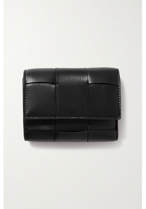 Bottega Veneta - Cassette Intrecciato Leather Wallet - Black - One size