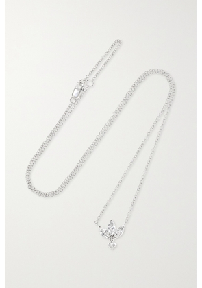 MARIA TASH - Lotus 18-karat White Gold Diamond Necklace - One size