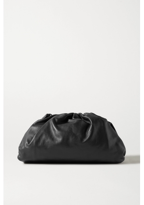 Bottega Veneta - The Pouch Large Gathered Leather Clutch - Black - One size