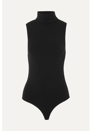 Wolford - Stretch Modal-blend Turtleneck Thong Bodysuit - Black - x small,small,medium,large