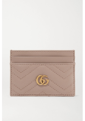 Gucci - Gg Marmont Quilted Leather Cardholder - Pink - One size