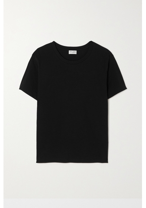SAINT LAURENT - Cotton-jersey T-shirt - Black - XS,S,M,L,XL