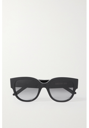 DIOR Eyewear - Wildior Bu Round-frame Embossed Acetate Sunglasses - Black - One size