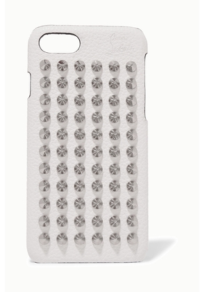 Christian Louboutin - Loubiphone Embellished Textured-leather Iphone 7 And 8 Case - White - One size