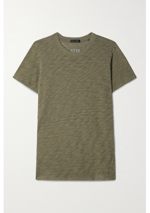 ATM Anthony Thomas Melillo - Schoolboy Slub Cotton-jersey T-shirt - Green - x small,small,medium,large,x large