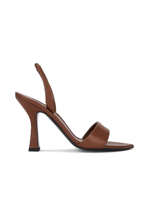 3JUIN Lily Sandal in Brown. Size 40.