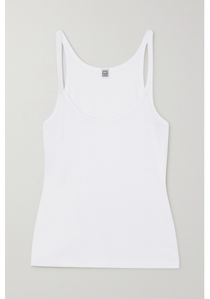 TOTEME - + Net Sustain Ribbed Stretch Organic Cotton-jersey Tank - White - x small,small,medium,large